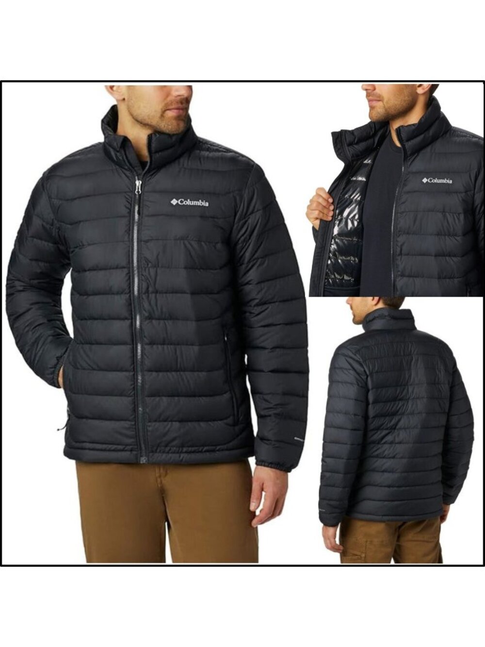 Men's Columbia Powder Lite Omni Heat Water-Resistant Jacket-Size 2XL (WO1111-012